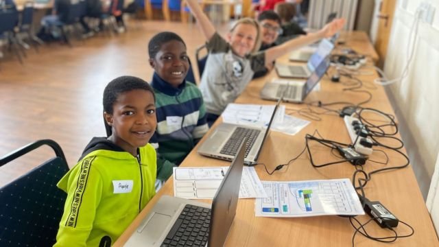 children smiling at holiday camp
